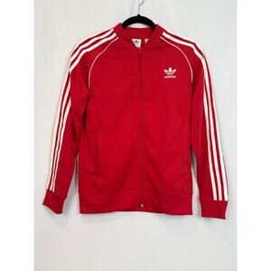 Adidas Originals SST Superstar Track Jacket Scarlet Red White XS S Trefoil